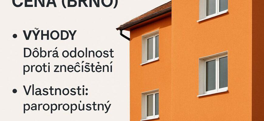 Silikonový nátěr fasády: užitečné poznatky o ceně v Brně a praktických aspektech