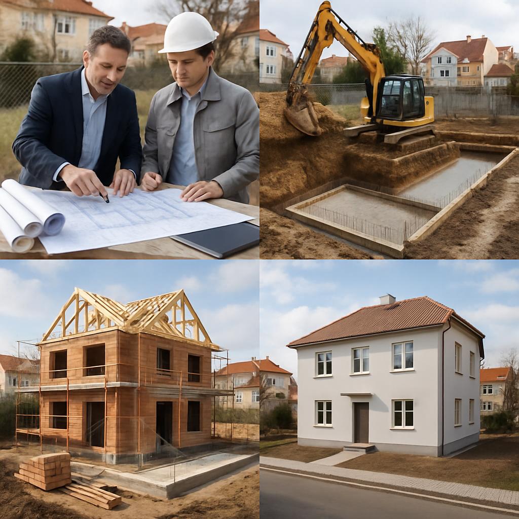 Postupy krok za krokem při výstavba domu (Praha). Projektová dokumentace a výběr dodavatelů Postupy krok za krokem při výstavba domu (Praha). Projektová dokumentace a výběr dodavatelů