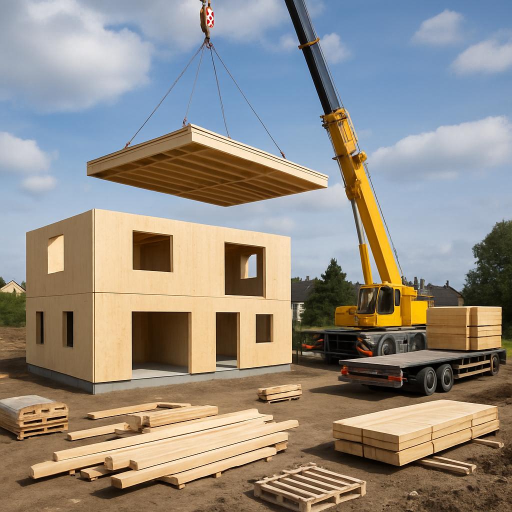 Inovativní řešení v rámci stavby domů (Zlín). Instalace a logistika na staveništi Inovativní řešení v rámci stavby domů (Zlín). Instalace a logistika na staveništi