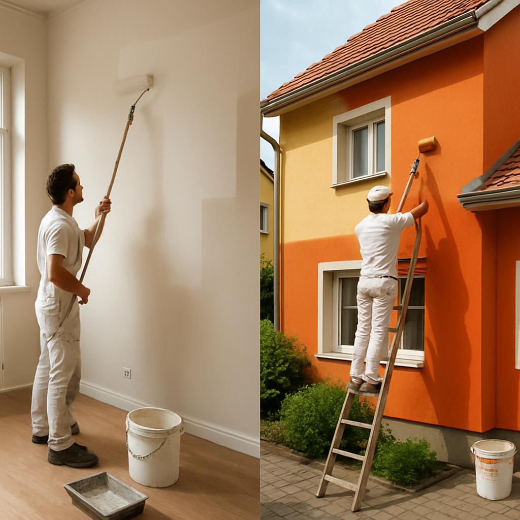 Zajímavé zkušenosti s malování domů (Teplice). Interiér a exteriér: rozdíly v přístupu Zajímavé zkušenosti s malování domů (Teplice). Interiér a exteriér: rozdíly v přístupu