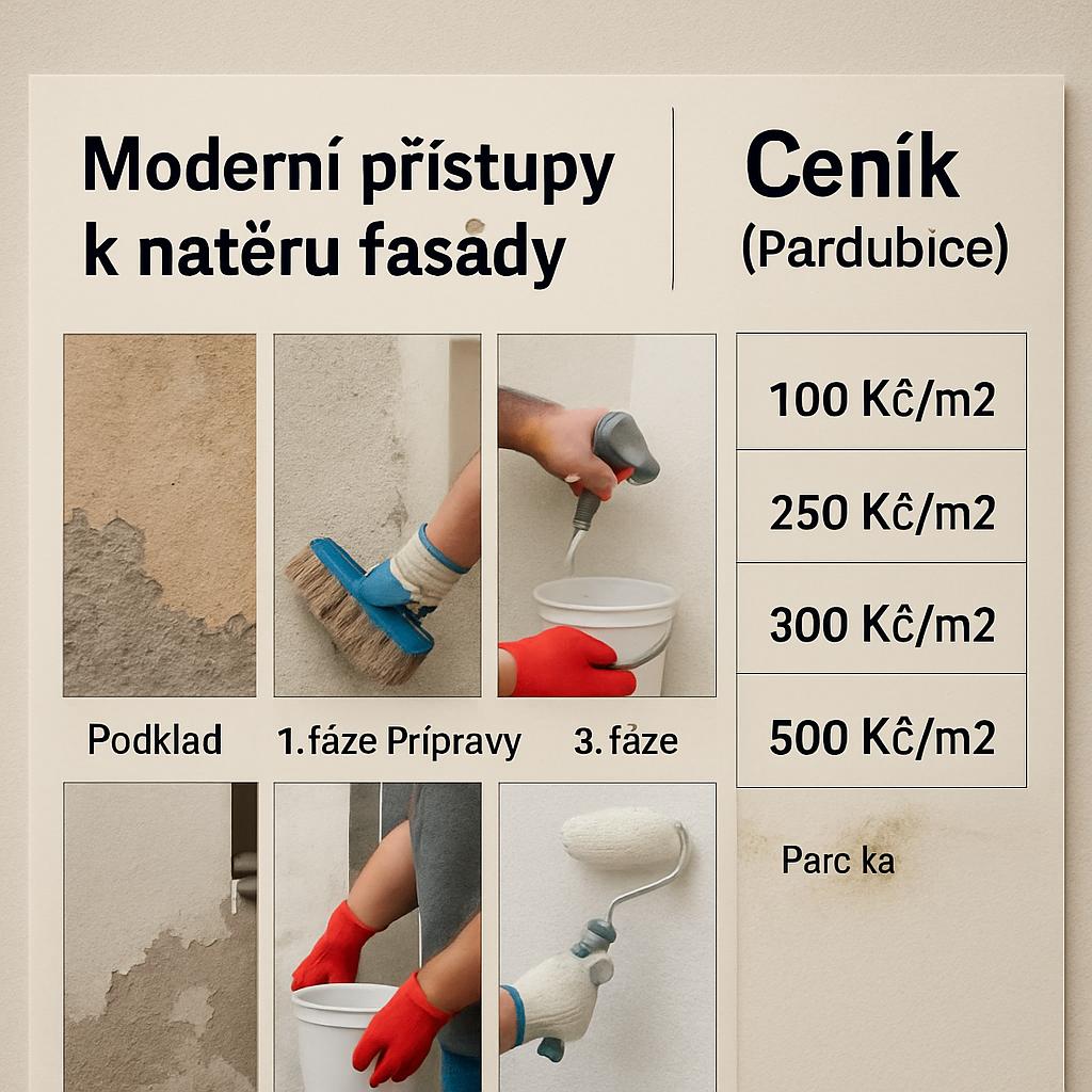 Moderní přístupy k nátěr fasády ceník (Pardubice). Podklad a fáze přípravy
