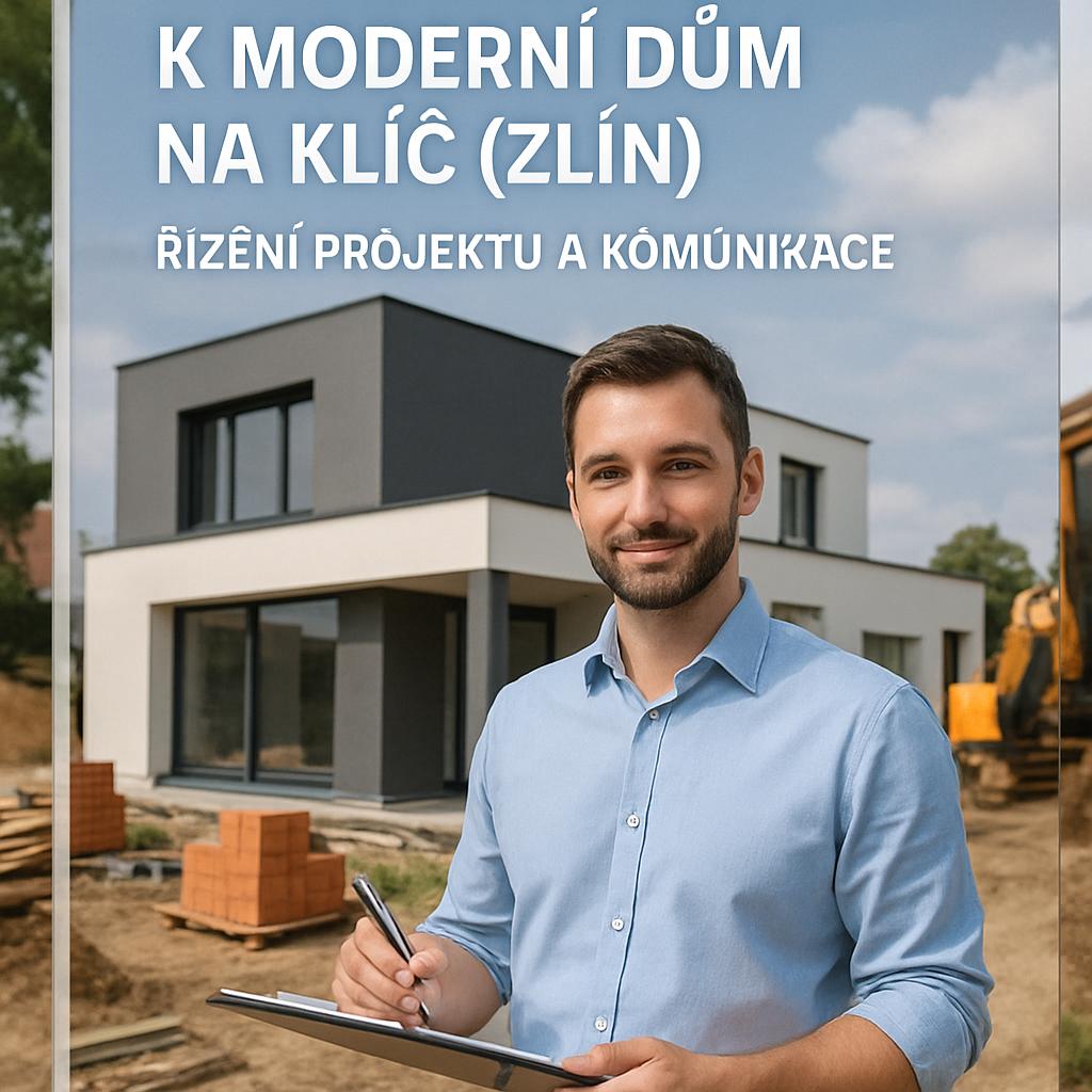 Praktický průvodce k moderni dum na klíč (Zlín). Řízení projektu a komunikace Praktický průvodce k moderni dum na klíč (Zlín). Řízení projektu a komunikace
