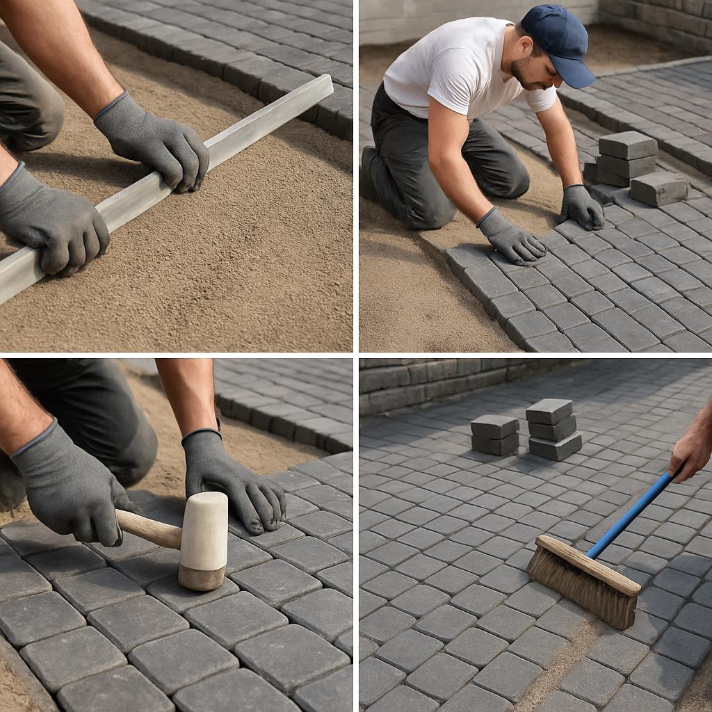 Ověřené zkušenosti s pokládka dlažby (Praha). Postup pokládky: krok za krokem, srozumitelně a pečlivě