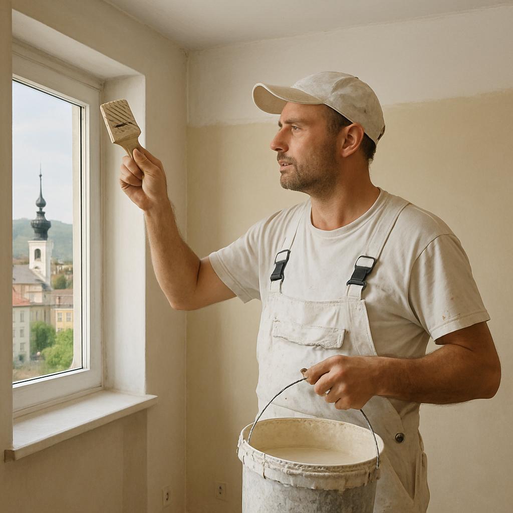 Inspirace pro malování bytu (Děčín). Osobní zkušenost autora: z každodenního malířského života v praxi