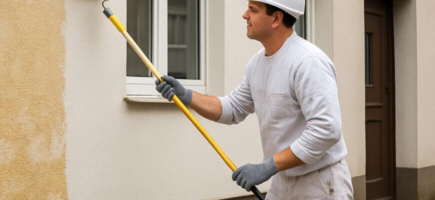 Jak zvládnout nátěr fasády cena práce (Přerov)