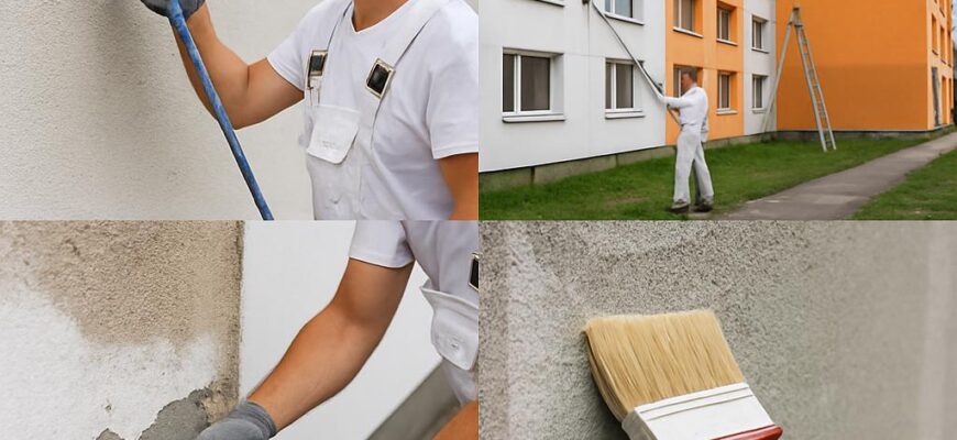 Efektivní tipy pro nátěry fasád panelových domů (Kladno)