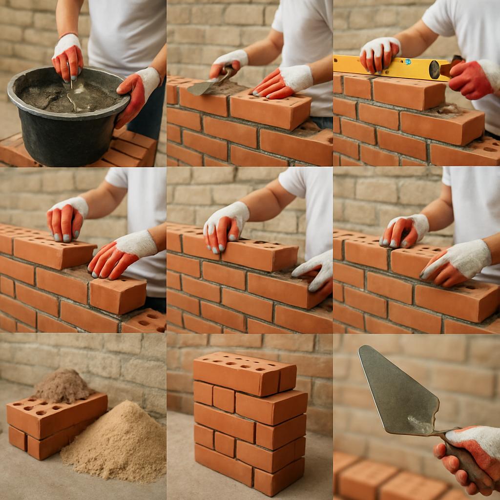 Postupy krok za krokem při zednické práce (Teplice). 10. Tabulka: Základní materiály a jejich použití Postupy krok za krokem při zednické práce (Teplice). 10. Tabulka: Základní materiály a jejich použití