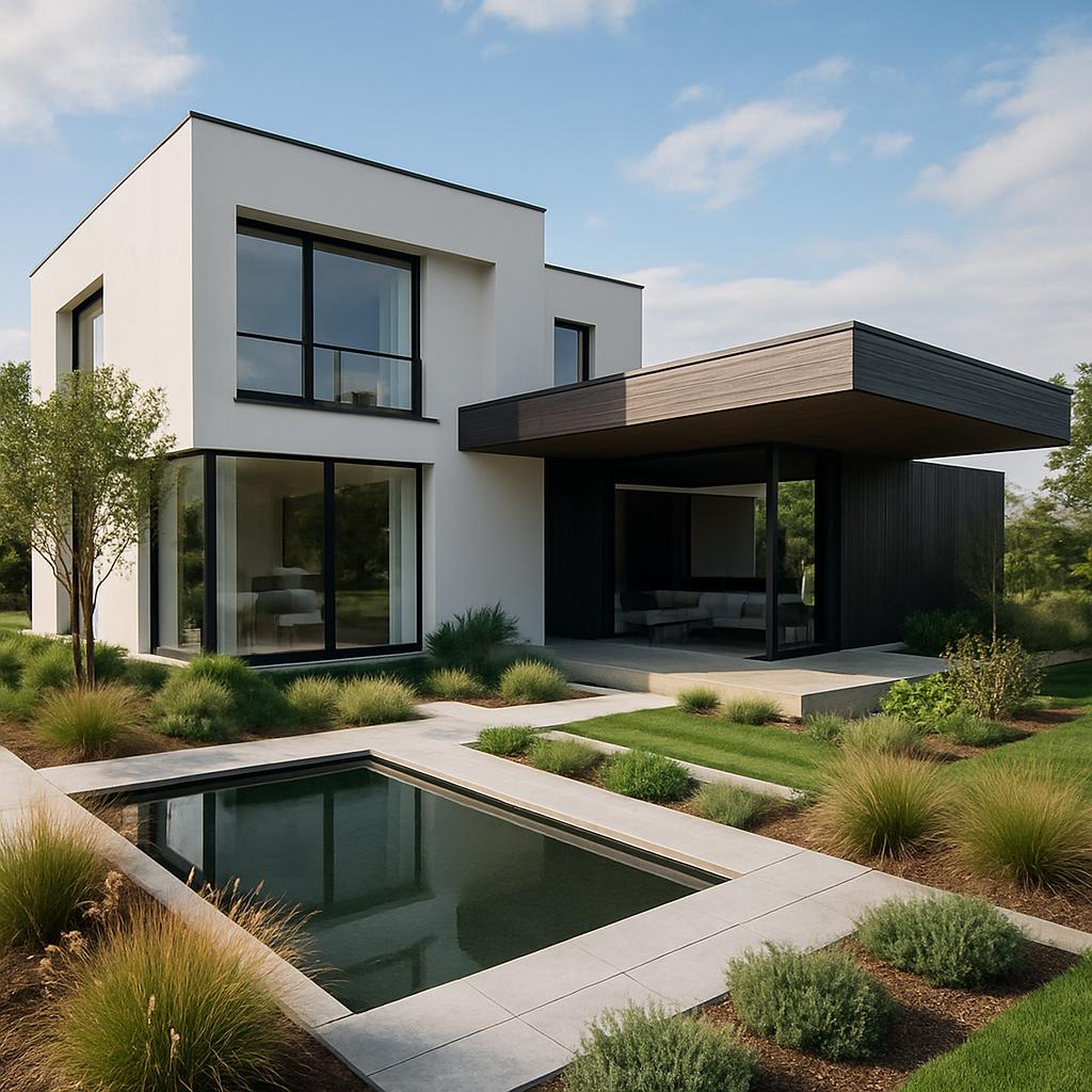 Inovativní řešení v rámci luxusní domy na klíč (České Budějovice). Architektura a krajinná architektura kolem luxusních domů Inovativní řešení v rámci luxusní domy na klíč (České Budějovice). Architektura a krajinná architektura kolem luxusních domů