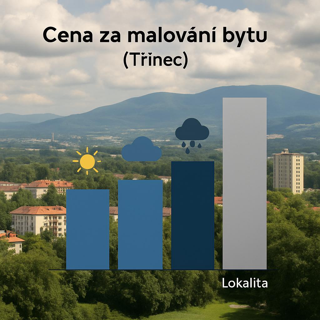 Detailní pohled na cena za malování bytu (Třinec). Jaké vlivy počasí a lokalita mají na cenu malování v Třinci Detailní pohled na cena za malování bytu (Třinec). Jaké vlivy počasí a lokalita mají na cenu malování v Třinci
