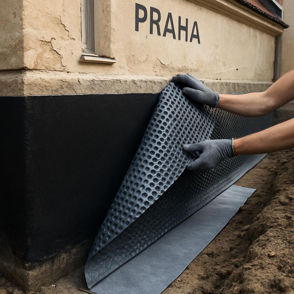 Rychlý návod k izolaci základů (Praha). Krok 3: Finální izolace a ochranné vrstvy