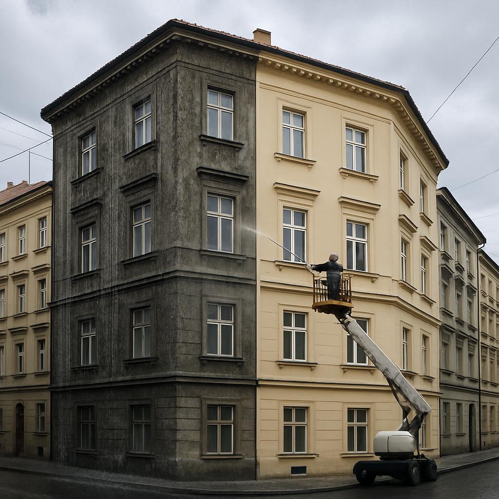 Zajímavé zkušenosti s hydrofobní nátěr fasády (Praha). Případové studie z Prahy