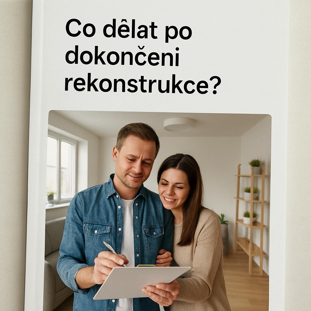 Praktický průvodce k rekonstrukci na klíč (Most). Co dělat po dokončení rekonstrukce?