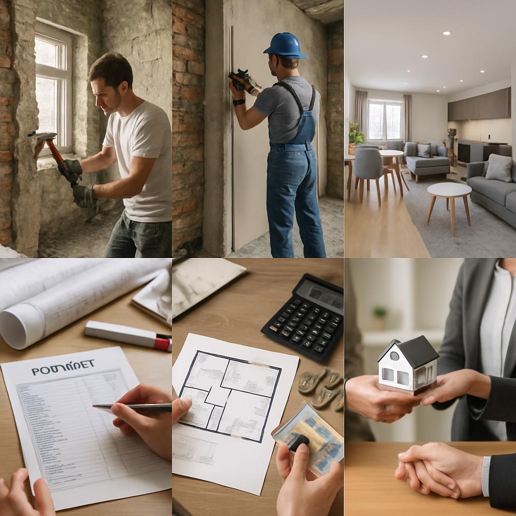 Postupy krok za krokem při rekonstrukci na klíč (Olomouc). Rozpočet a financování