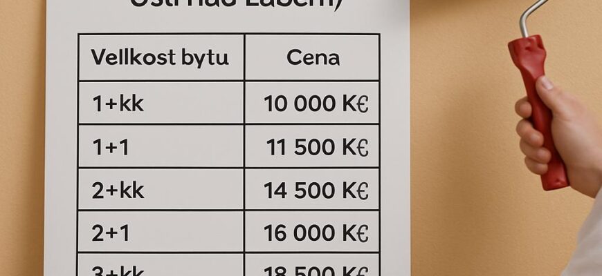 Kompletní přehled o ceně za malování bytu v Ústí nad Labem