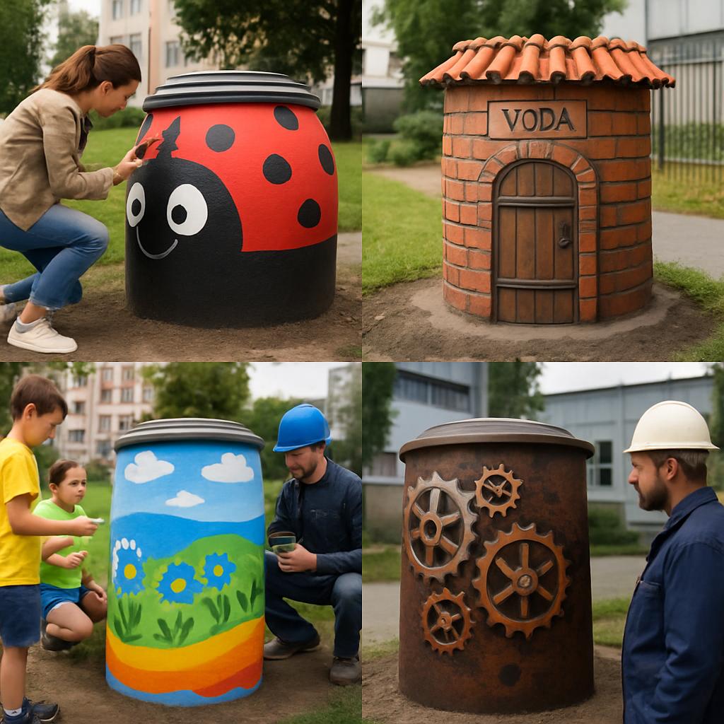 Kreativní nápady pro vodoměrné šachty (Přerov). Jak zapojit komunitu a spolupráce s Přerovskými firmami Kreativní nápady pro vodoměrné šachty (Přerov). Jak zapojit komunitu a spolupráce s Přerovskými firmami