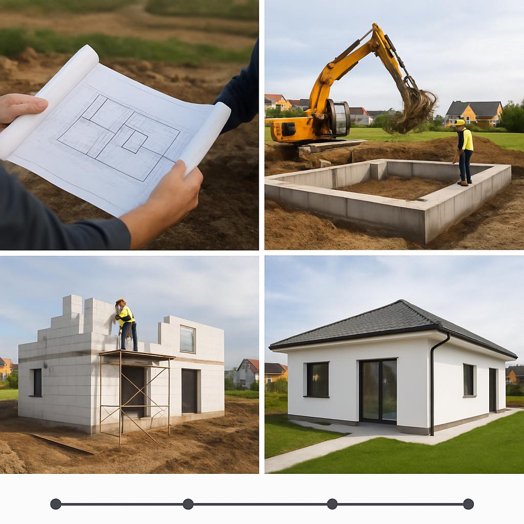 Co očekávat od vily na klíč (Chomutov). Fáze realizace a časový harmonogram Co očekávat od vily na klíč (Chomutov). Fáze realizace a časový harmonogram