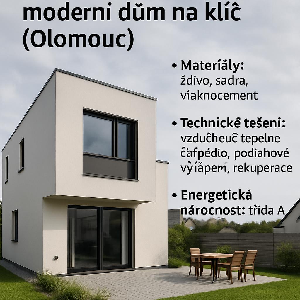 Důležité informace o moderní dům na klíč (Olomouc). Materiály, technické řešení a energetická náročnost Důležité informace o moderní dům na klíč (Olomouc). Materiály, technické řešení a energetická náročnost