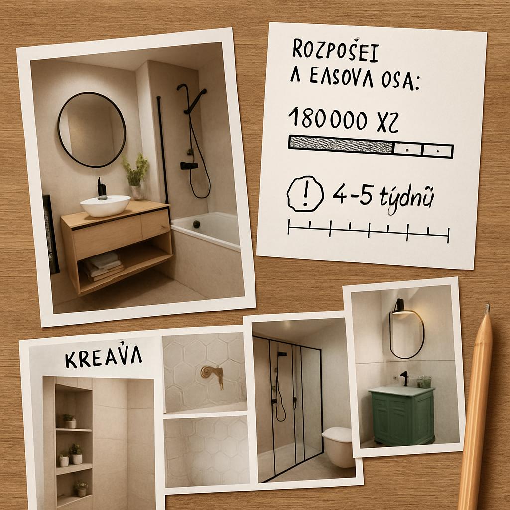 Kreativní nápady pro rekonstrukce koupelny (Olomouc). Rozpočet a časová osa: jak to zvládnout v Olomouci