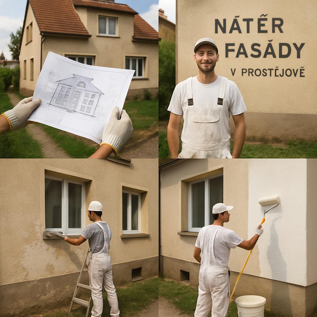 Užitečné poznatky o nátěr fasády (Prostějov). Jak postupovat, když chcete začít s projektem nátěru fasády v Prostějově