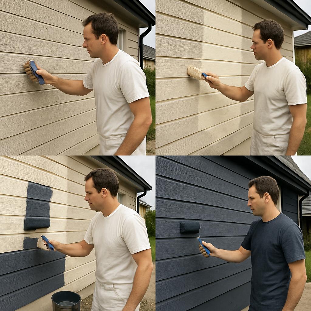 Postupy krok za krokem při nátěrech do exteriéru (Opava). Postup nátěru krok za krokem a pořadí vrstev