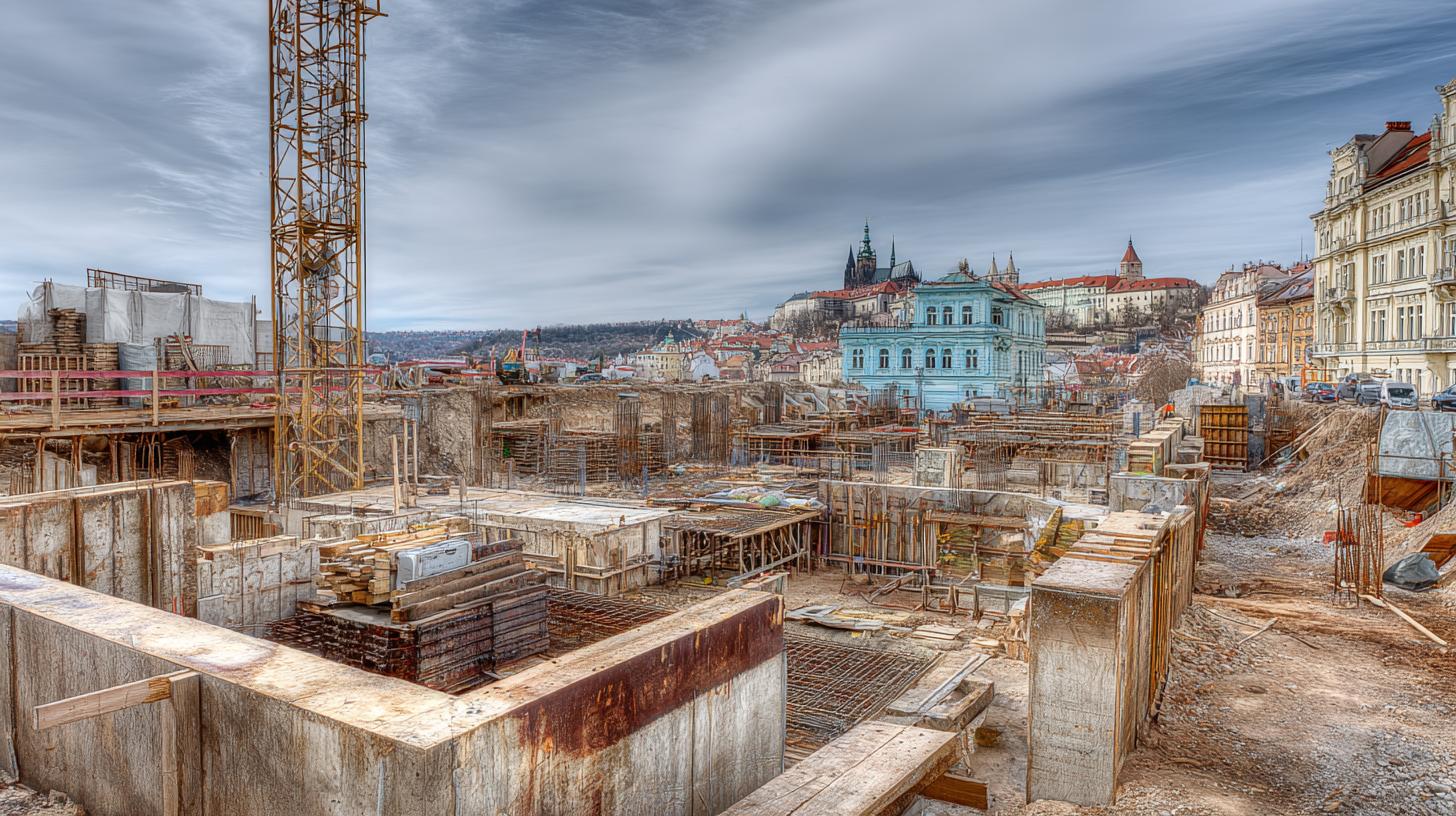 Detailní pohled na hrubá stavba (Praha). Co tvoří hrubá stavba? Základy, nosné stěny a konstrukční systém