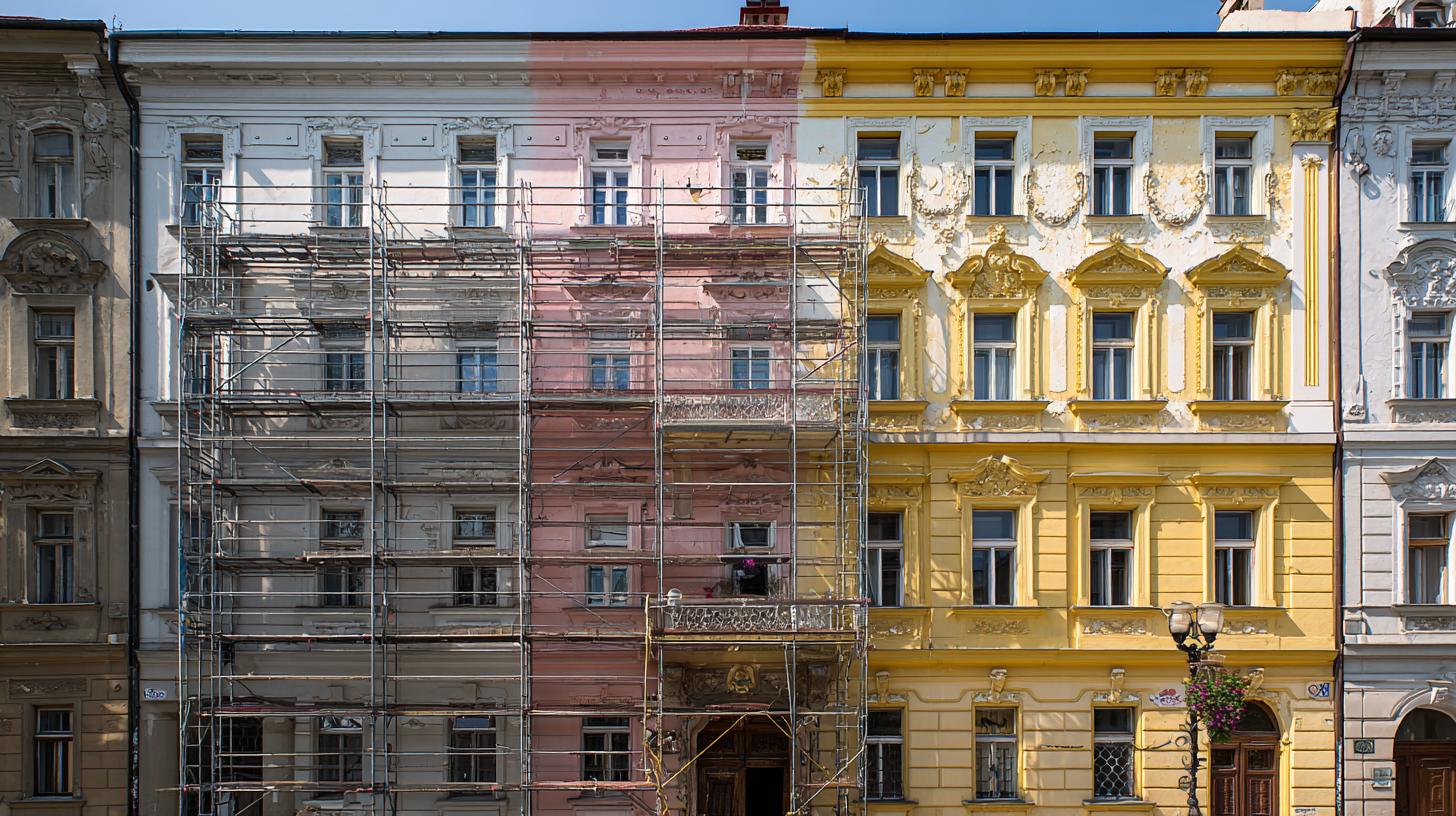 Postupy krok za krokem při nátěrech fasád (České Budějovice). Co čekat z hlediska nákladů a času
