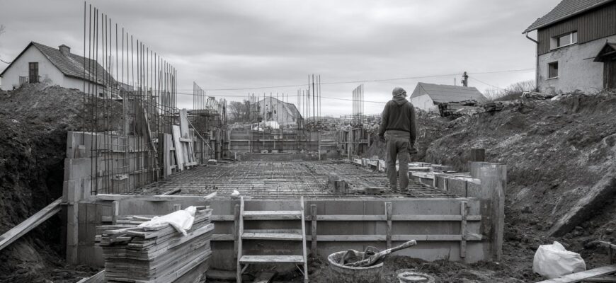 Postupy krok za krokem při stavbě domu: firma Jihlava