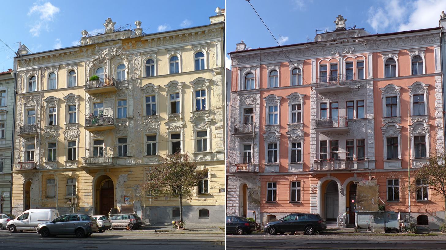 Zajímavé zkušenosti s renovace fasád (Přerov). Ekonomika, dotace a návratnost renovace fasád