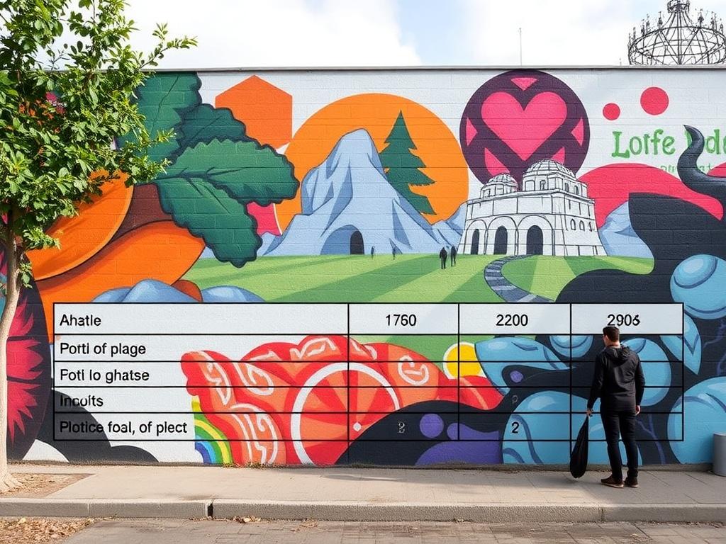 Nejnovější trendy v malování na venkovní zeď (Havířov). Tabulka: srovnání přístupů k plánování komunitních muralů