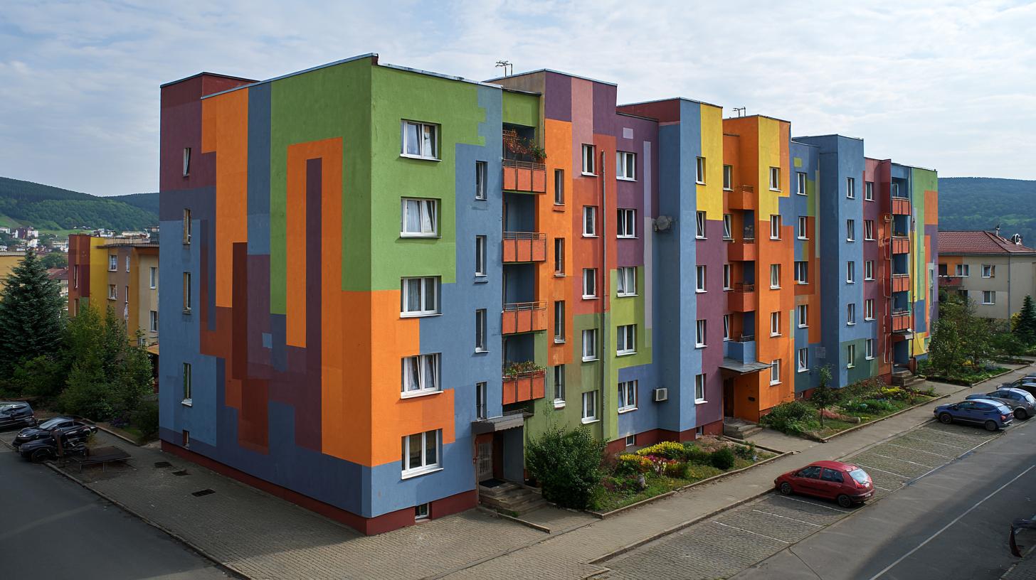 Inovativní řešení v rámci nátěr fasád (Chomutov). Elastomerické a silikátové systémy