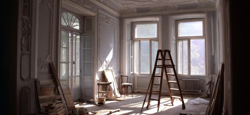 Postupy krok za krokem při malování interiéru (Teplice)