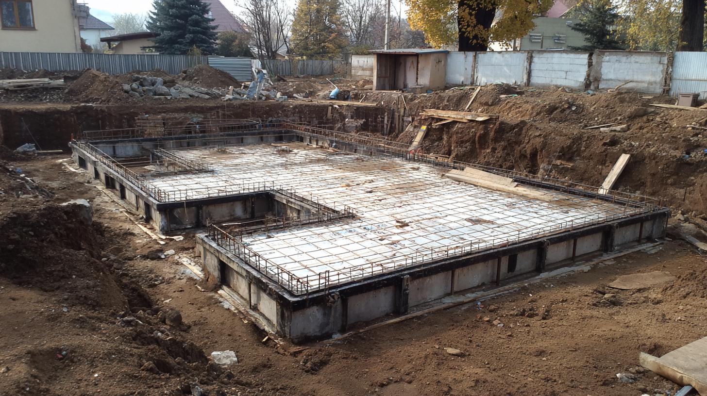 Detailní pohled na základové desky pro rd (Chomutov). Geotechnika a vliv na konstrukci