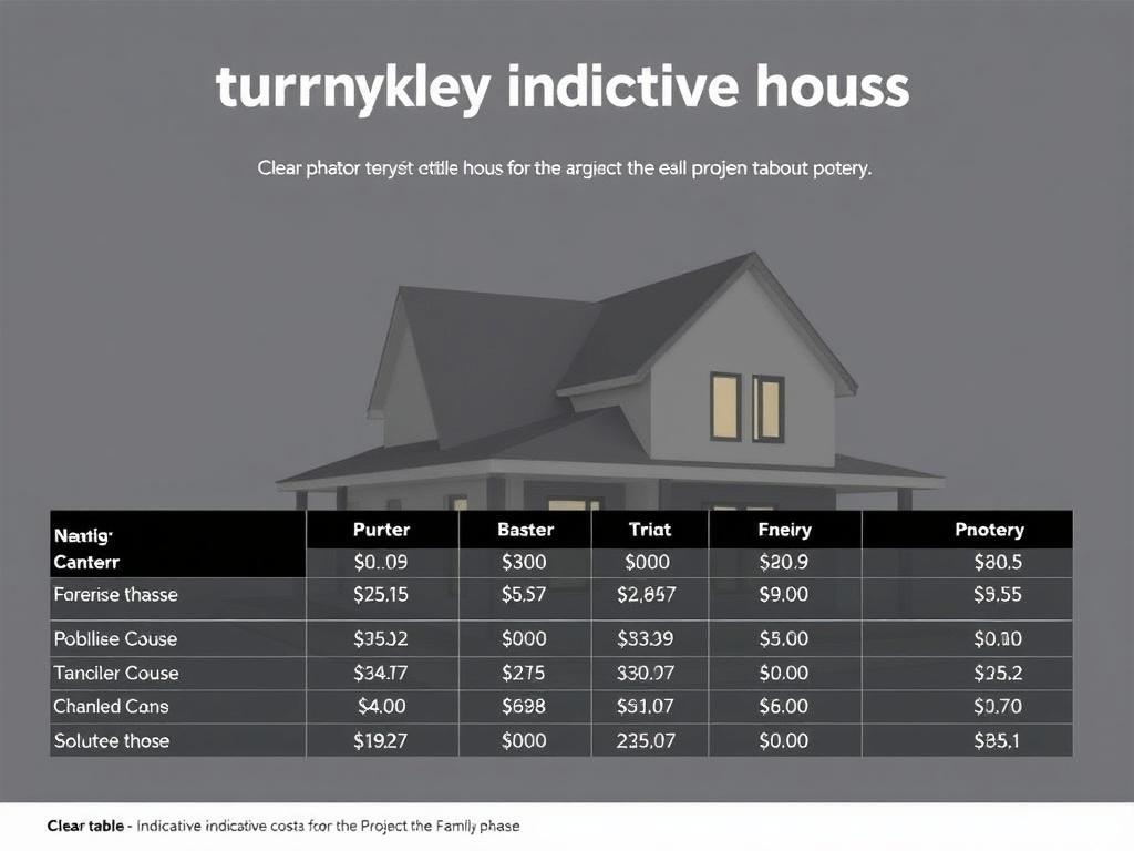 Inspirace pro rodinné domy na klíč (Most). Přehledná tabulka – orientační náklady na fázi projektu