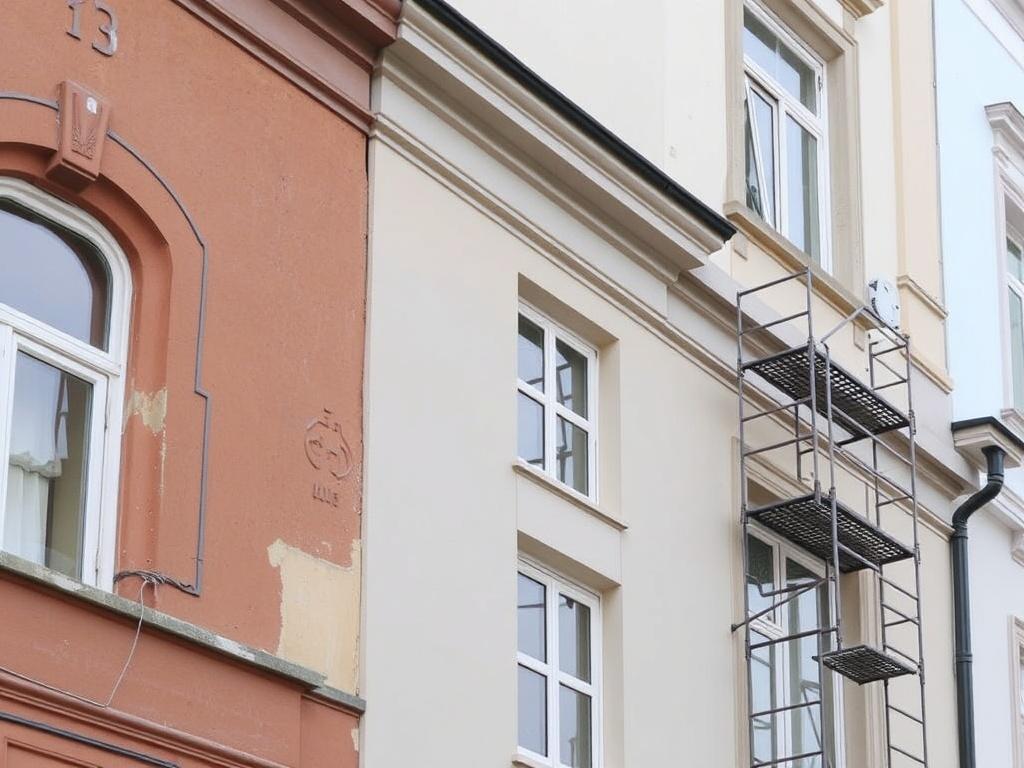 Detailní pohled na renovace fasád (České Budějovice). 1. Průzkum stavu a posouzení konstrukce