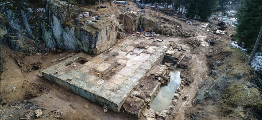 Detailní pohled na základová deska (Jablonec nad Nisou)
