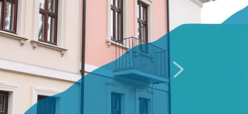 Postupy krok za krokem při renovaci fasád (Jihlava)