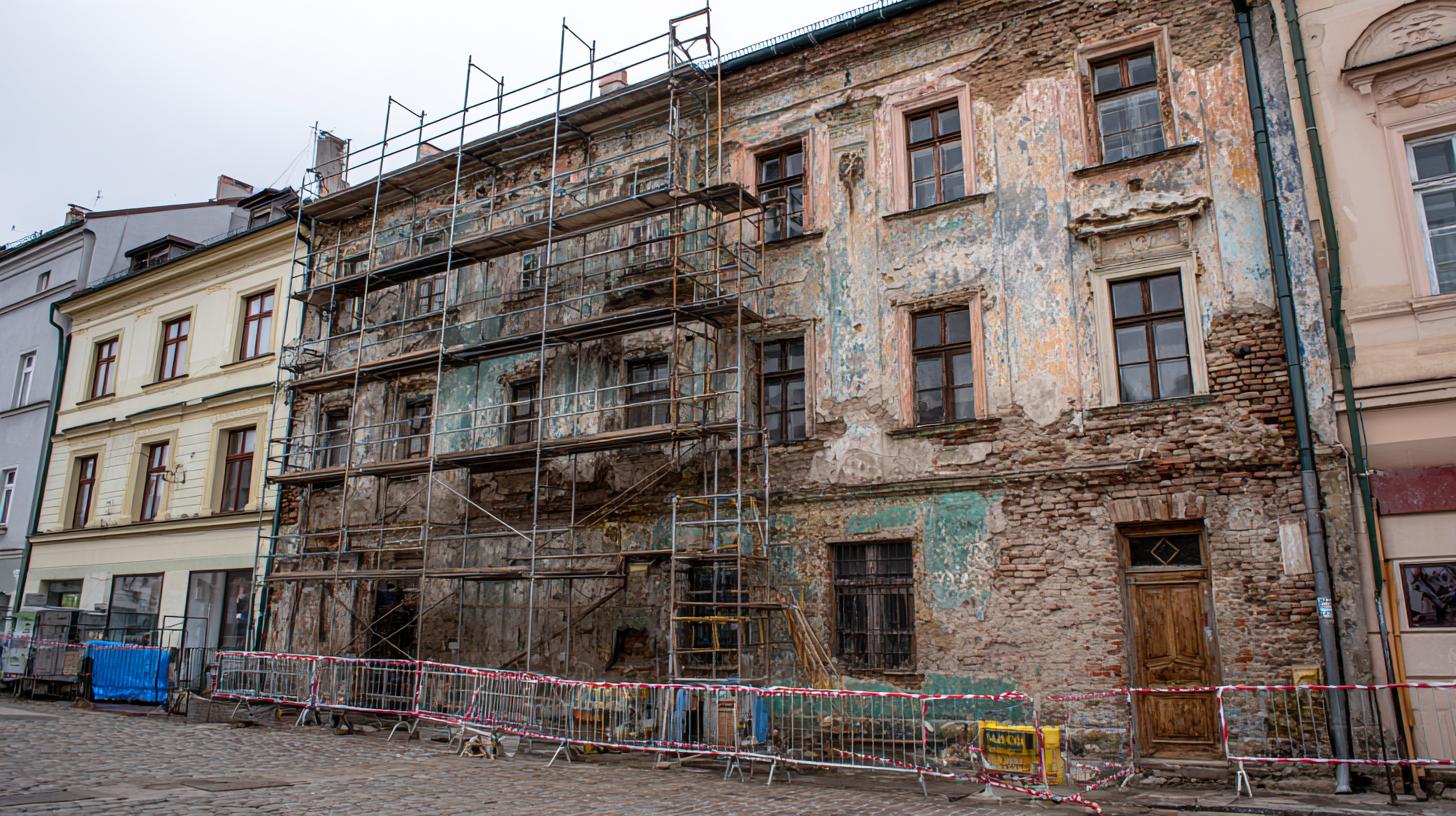 Aktuální novinky v oblasti renovace staré fasády (Jihlava). Postup renovace v praxi v Jihlavě