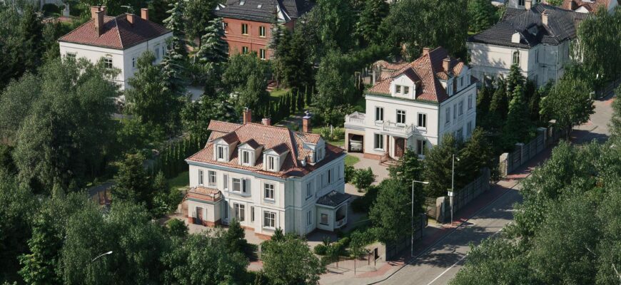 Detailní pohled na domy na míru Přerov