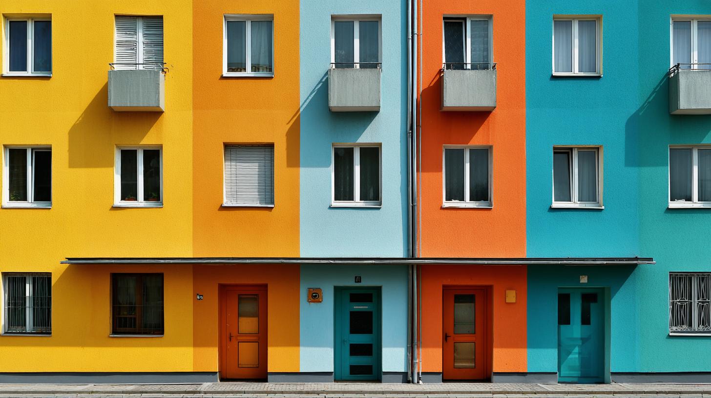 Inspirace pro venkovní nátěr fasády (Karviná). Vliv energetické účinnosti a paropropustnosti