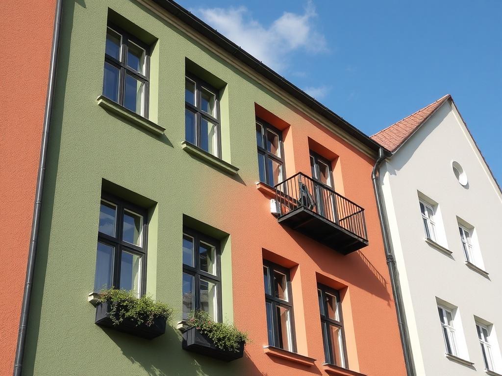 Inovativní řešení v rámci malování fasády (České Budějovice). Materiály a technologie: ekologické a odolné Inovativní řešení v rámci malování fasády (České Budějovice). Materiály a technologie: ekologické a odolné