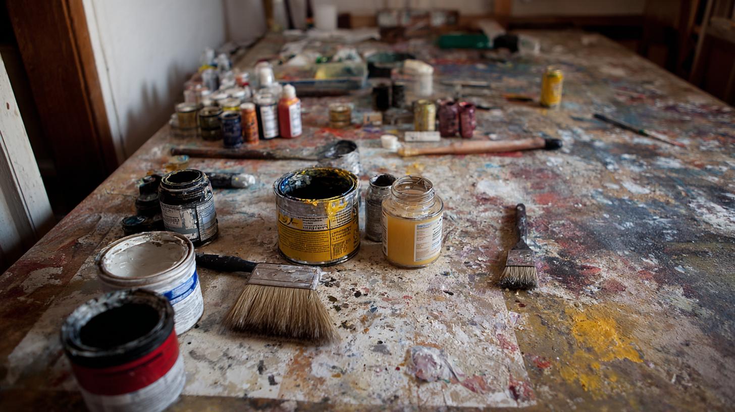 Detailní pohled na malování bytu fotogalerie (Havířov). Příprava prostoru a materiálů