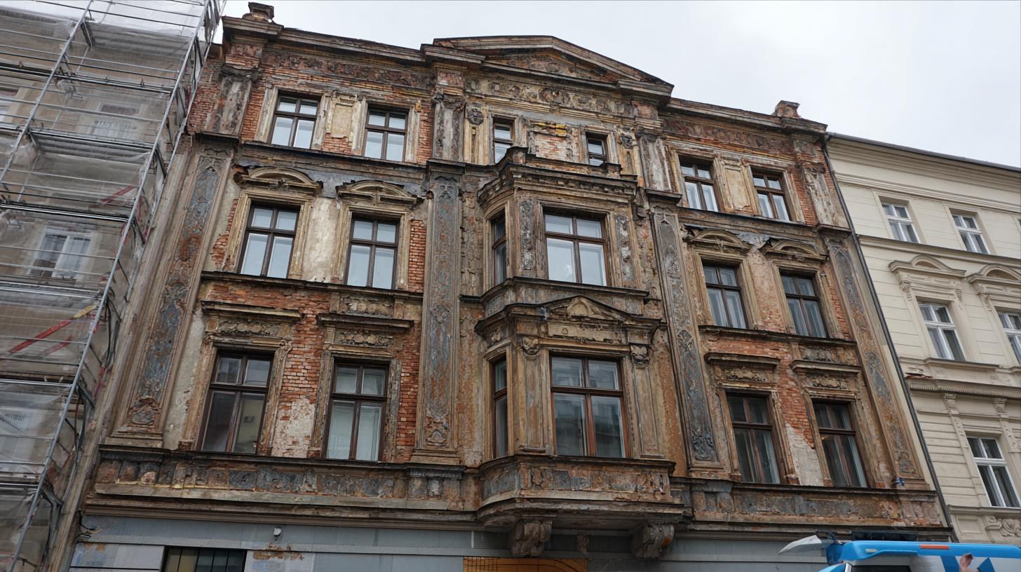 Kreativní nápady pro renovace staré fasády (Mladá Boleslav). Pozor na vlhkost, tepelnou izolaci a statiku