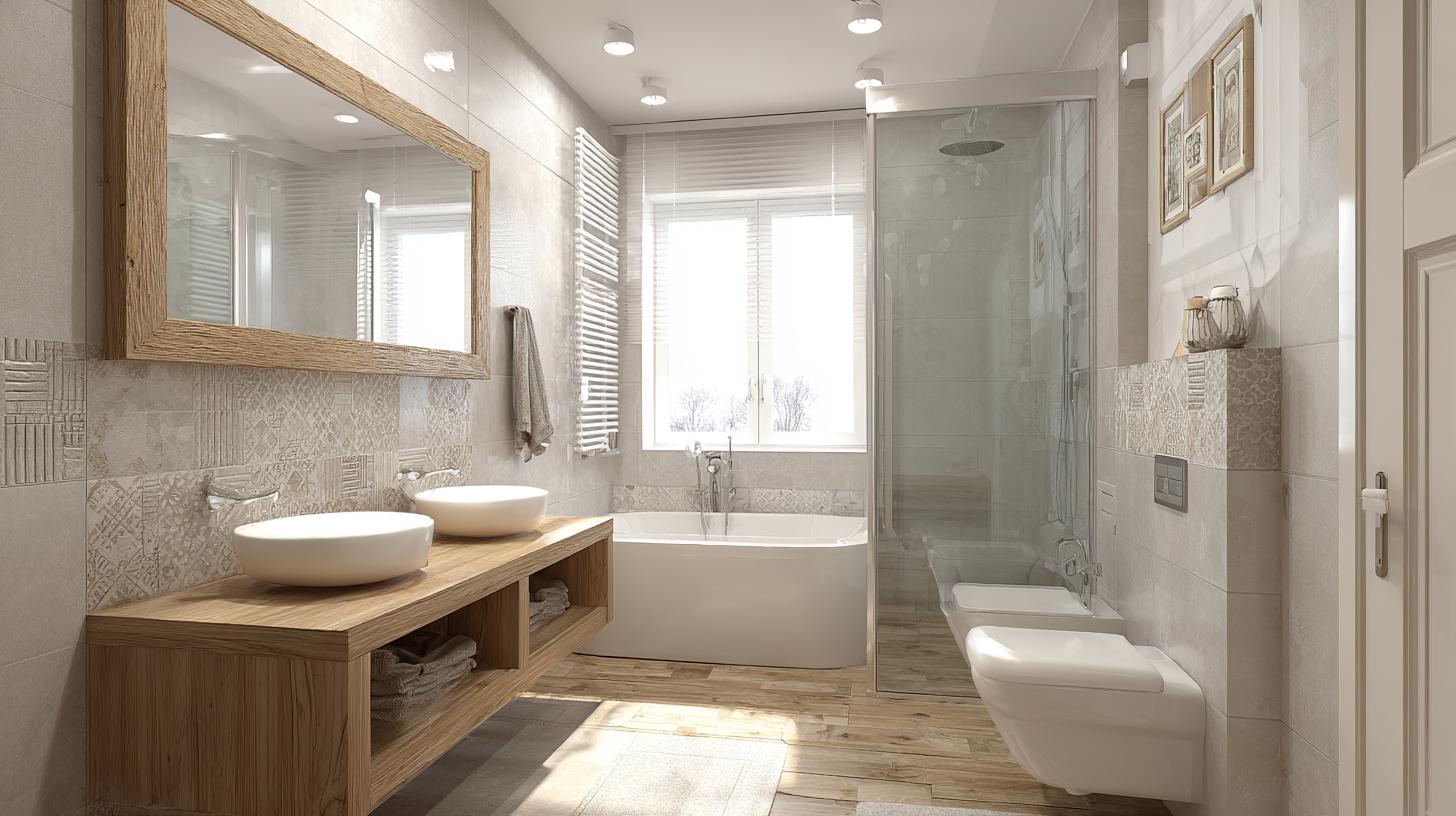 Postupy krok za krokem při rekonstrukci koupelny (Hradec Králové). 2. Návrh a výběr materiálů: styl, funkce a odolnost