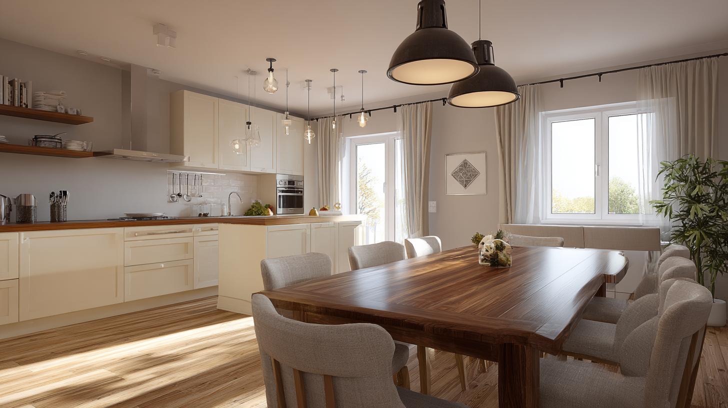 Postupy krok za krokem při malování interiéru inspirace (Olomouc). Kuchyně a jídelna