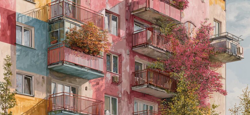 Detailní pohled na malování bytu fotogalerie (Havířov)