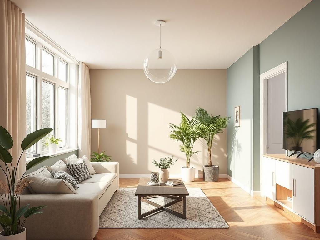 Kreativní nápady pro malování bytu cena (Plzeň). Respektování světla a barevného tónu