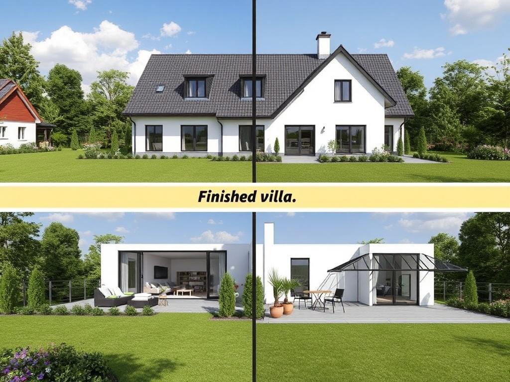 Kompletní přehled k vily na klíč (Hradec Králové). Rozdíl mezi vilou na klíč a dokončenou vilou