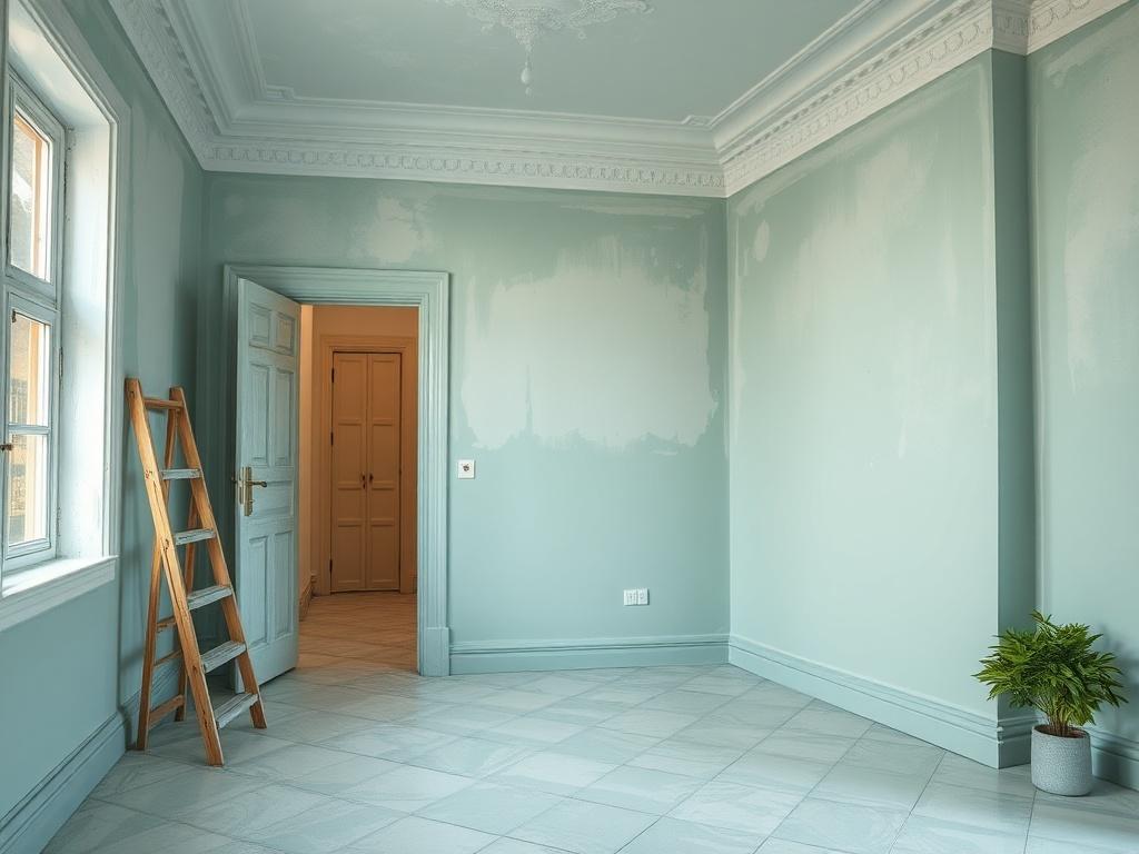 Detailní pohled na malování pokojů fotogalerie (Jihlava). Bezpečnost, zdraví a ekologie při malování