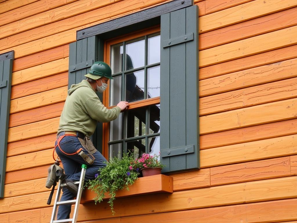 Zajímavé zkušenosti s nátěry na dřevěné fasády (Teplice). Ekologie a bezpečnost při práci