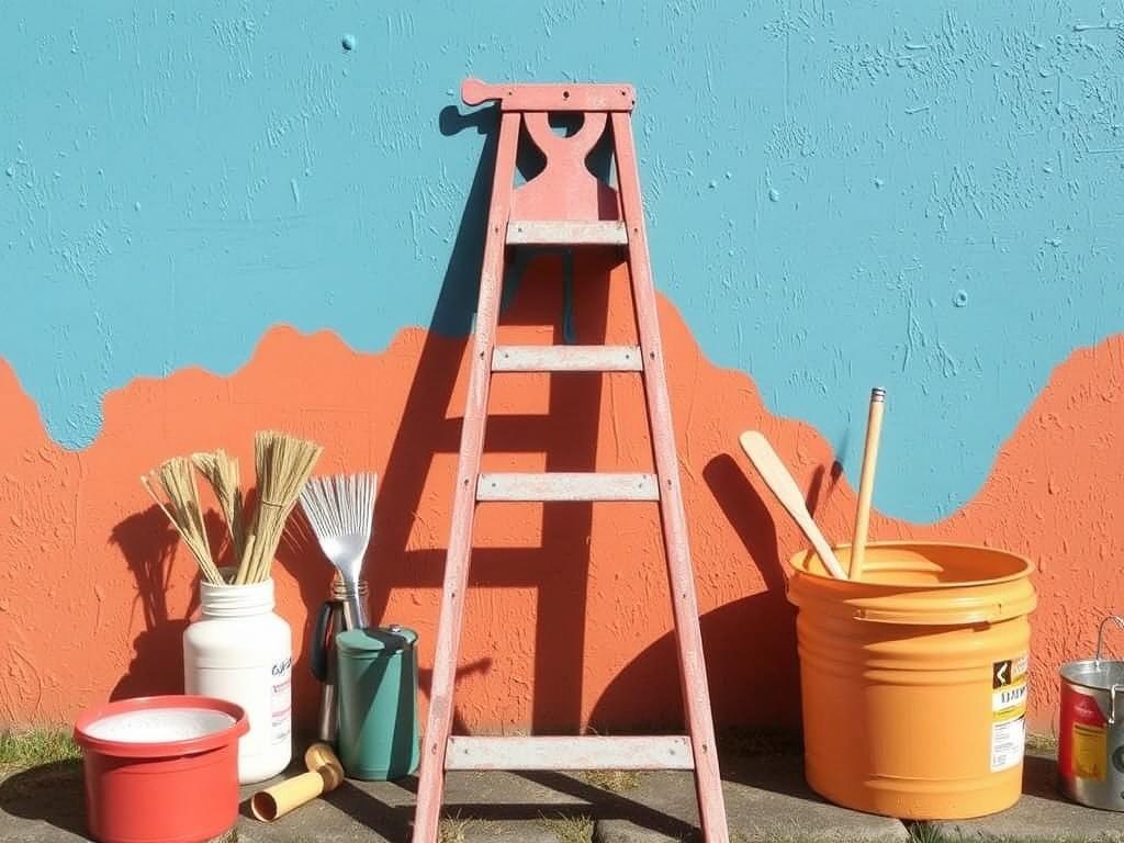 Rychlý návod k malování na venkovní zeď (Olomouc). Materiály a nářadí pro malování na venkovní zeď Rychlý návod k malování na venkovní zeď (Olomouc). Materiály a nářadí pro malování na venkovní zeď